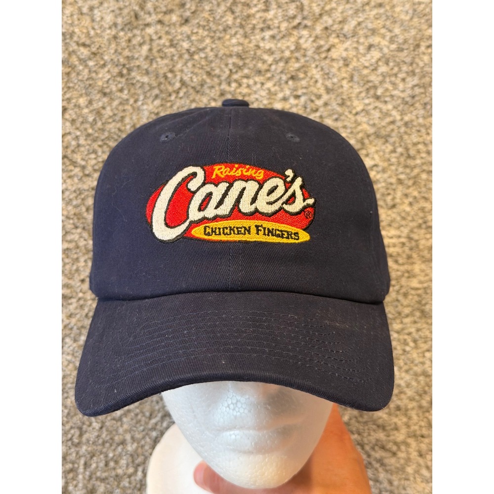 Raising Cane's Hat Mens OSFM Navy Blue Chicken Fingers One Love Baseball Cap